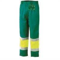 Pantalón Bicolor AV Issa Line 8531 Verde-Amarillo Flúor Distincion