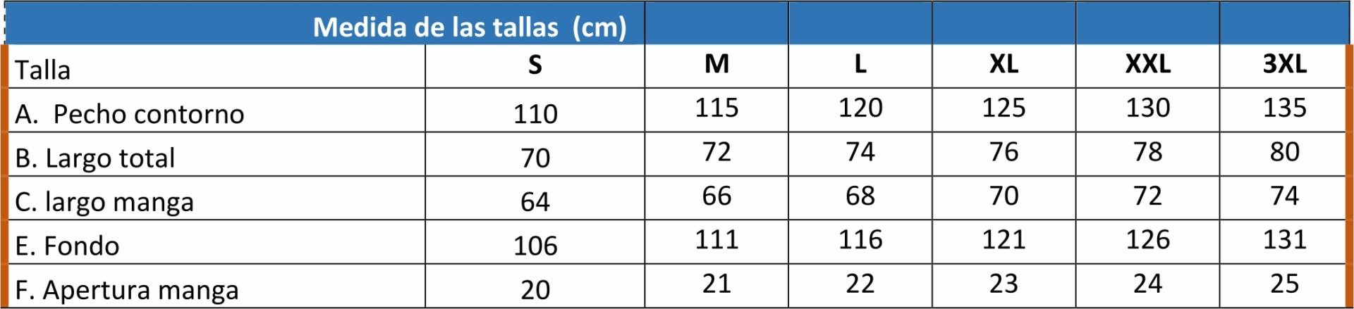 Guía Talla Heavy Issa Line 4809