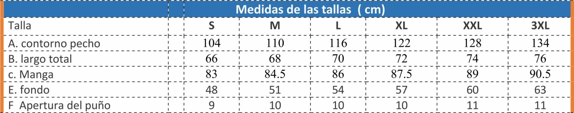 Guía Talla Issa Line 4529B