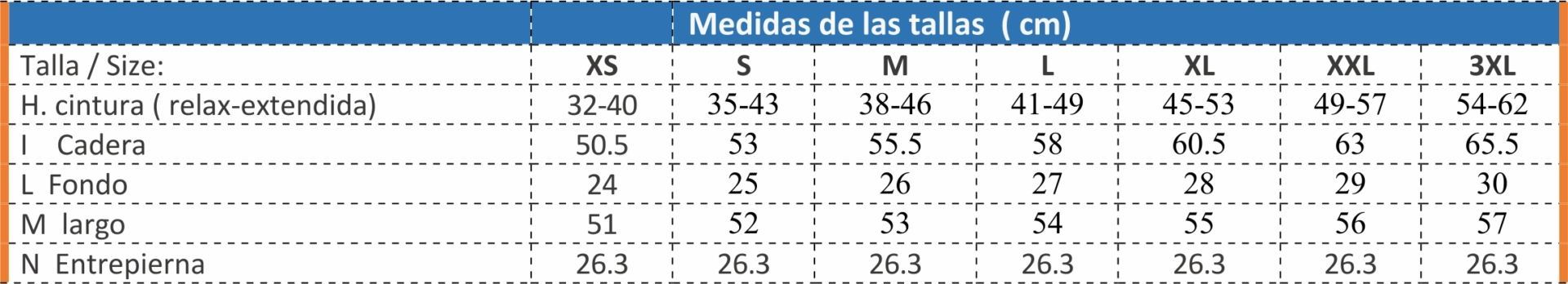 Guía Talla Start Issa Line 8041B
