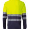 Polo Alta Visibilidad MLarga Color Combinado Velilla 305525 Marino-Amarillo Detrás Polo Alta Visibilidad MLarga Color Combinado Velilla 305525 Marino-Amarillo Detrás