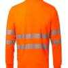 Polo de Trabajo Unisex MLarga de Alta Visibilidad Velilla 305524 Naranja Fluor detrás Polo de Laboral de Alta Visibilidad Velilla 305524