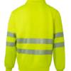 Sudadera de Trabajo con Media Cremallera y Cinta Segmentada Velilla 305704 Espalda Sudadera de Trabajo AV Velilla 305704