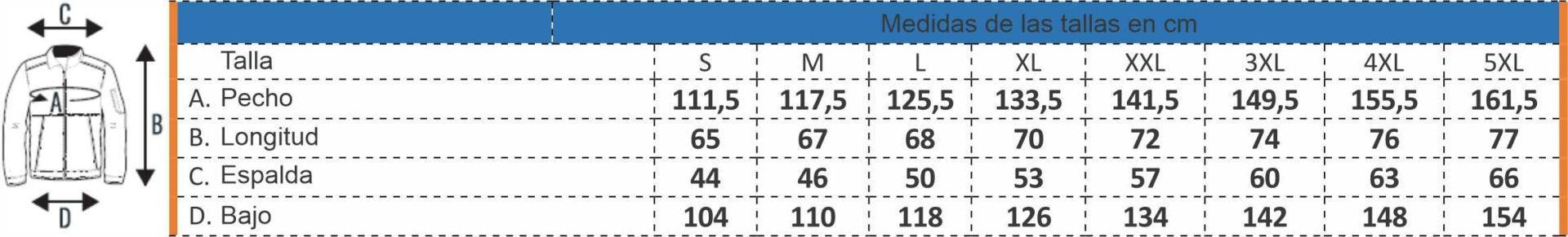 Guia de talla Issa Line 9045B