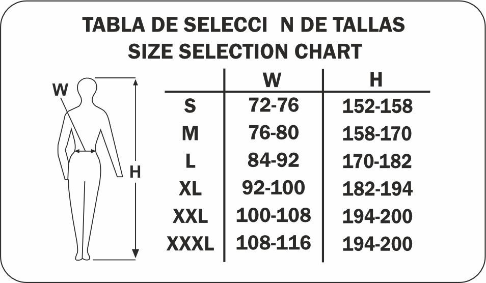 Guia Talla Marca 488-PAW Top