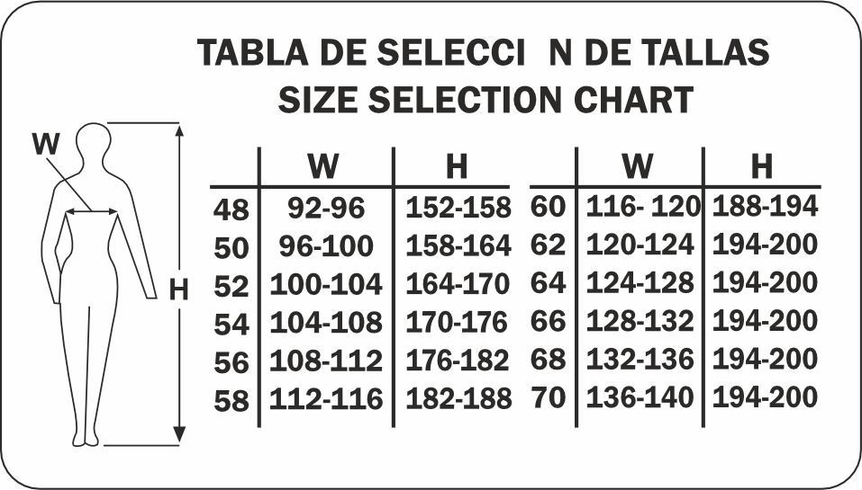 Guia Talla Marca 488CCRTOP