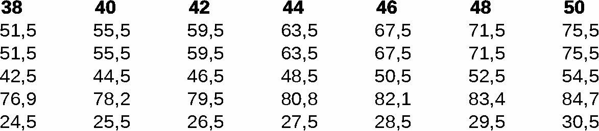 GUIA TALLA 210002 GARYS