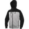 Chaqueta Sudadera Hombre Delta Plus Borgo gris-negro Chaqueta Sudadera Hombre Delta Plus Borgo gris-negro