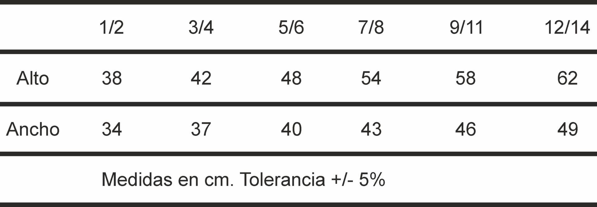 GUIA TALLA BYRON KIDS MUKUA