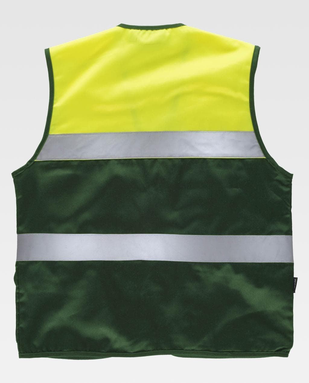 Chaleco Bicolor Tipo Safari Workteam C4010 espalda