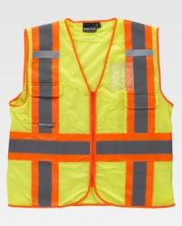 Chaleco de Rejilla Reflectante Workteam C3623 amarillo-naranja