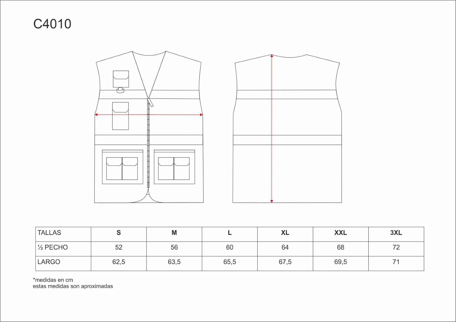GUIA TALLA C4010 WORKTEAM