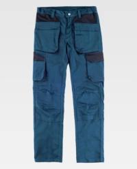 Pantalón Laboral Elástico Workteam WF2650 azafata-negro