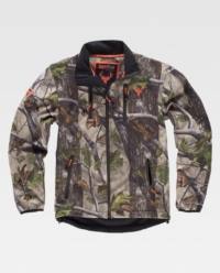 Chaqueta Unisex Workshell Estampada HunterTeam S8660 camuflaje verde