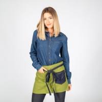 Delantal Corto De Tejido Canvas Garys's 1492 verde