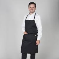 Delantal Laboral Con Peto y Bolsillo Gary's 1164 negro