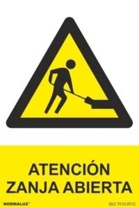 Señal "Atención zanja abierta" Normaluz Señal "Atención zanja abierta" Normaluz
