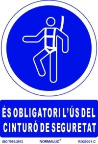 Señal "És obligatoril l'ús del cinturó de seguretat" Normaluz Señal "És obligatoril l'ús del cinturó de seguretat" Normaluz