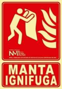 Señal "Manta ignifuga" Normaluz Señal "Manta ignifuga" Normaluz