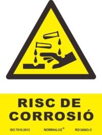 Señal "Risc de corrosió" Normaluz Señal "Risc de corrosió" Normaluz