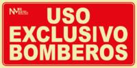 Señal "Uso exclusivo de bomberos" Normaluz Señal "Uso exclusivo de bomberos" Normaluz