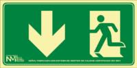 Señal "evacuación flecha abajo persona" Normaluz Señal "evacuación flecha abajo persona" Normaluz