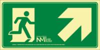 Señal "evacuación flecha arriba derecha persona" Normaluz Señal "evacuación flecha arriba derecha persona" Normaluz