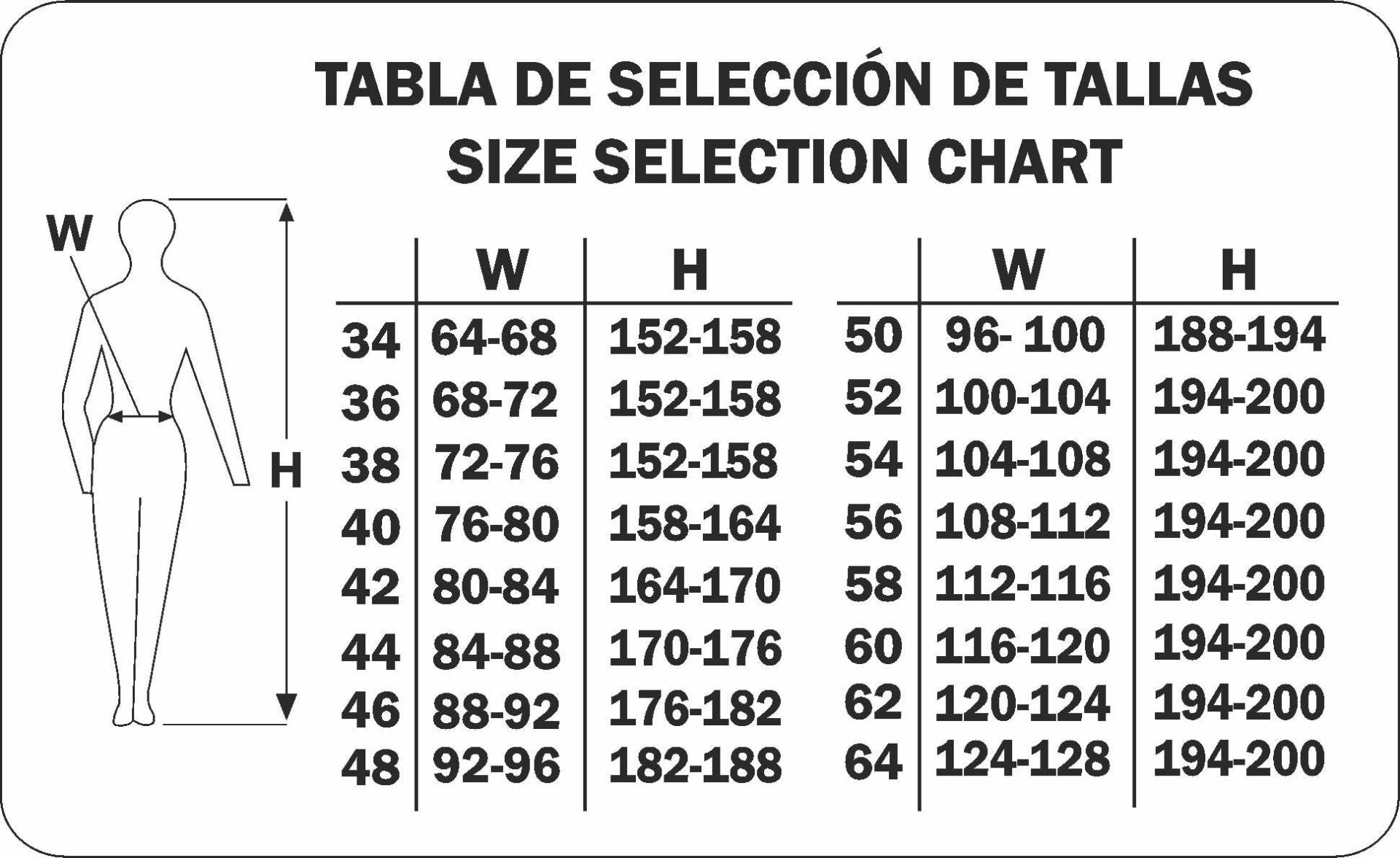 GUIA TALLA 588SBS MARCA DISTINCION