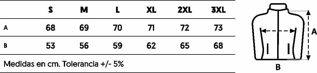 GUIA TALLA JG300U MUKUA