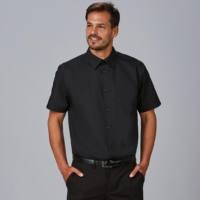 Camisa MC Ajustada Hombre Económica Slim Fit Gary's 260006 Distinción negro