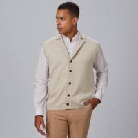 Chaleco de Punto con Cuello para Hombre Gary's 120004 Distinción beige