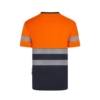 Camiseta AV Bicolor Reflatex Velilla 305633 Marino-Naranja Flúor Espalda Distinción Camiseta AV Bicolor Reflatex Velilla 305633 Marino-Naranja Flúor Espalda Distinción