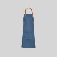 Delantal con Peto Cinta Cuero Unisex Gary's 156400 Distinción azul petróleo