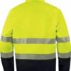 Softshell Alta Visibilidad Delta Plus Lulea2HV Amarillo Flúor-Marino Espalda Distinción Softshell Alta Visibilidad Delta Plus LULEA2HV