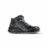 Botas de Seguridad U-Power Gaynor S3S ESD Negras Botas de seguridad U-Power Gaynor S3S ESD RK10114 negras de piel, diseño mid-cut con puntera reforzada y suela antideslizante para trabajo industrial.