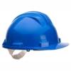 Casco de Protección Portwest Work Safe PS61 azulina Casco de protección Portwest Work Safe PS61 azulina de polietileno, vista lateral, ideal para industria y electricistas.