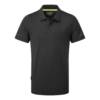 Polo Manga Corta EV4 Portwest EV410 Negro Hombre Polo de manga corta Portwest EV410 negro para hombre, ideal para ropa laboral en industria, con detalles reflectantes y cuello con ribete verde lima.