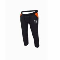 Zahón anti-corte para motosierra Pattones Robert's 6429, negro y naranja, con protección Clase 3 y logo visible para uso laboral.